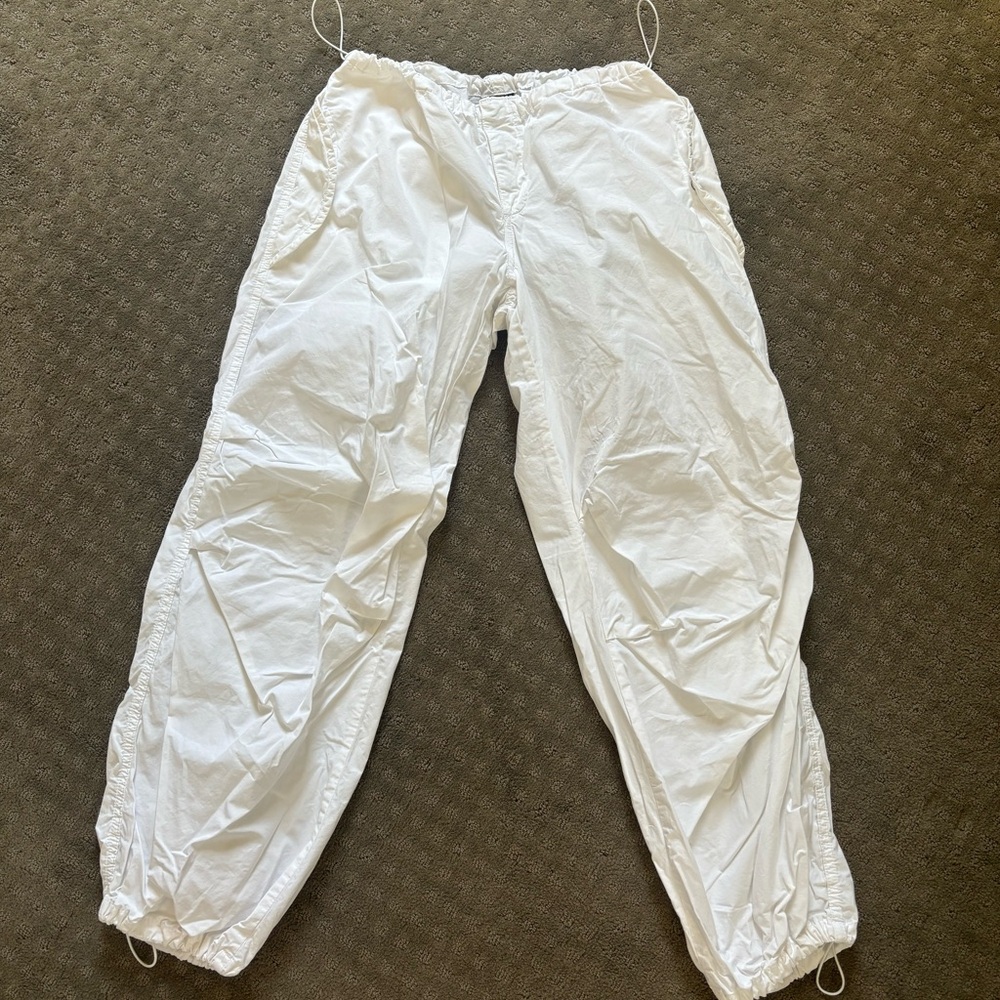 Urban Outfitters white parachute pants